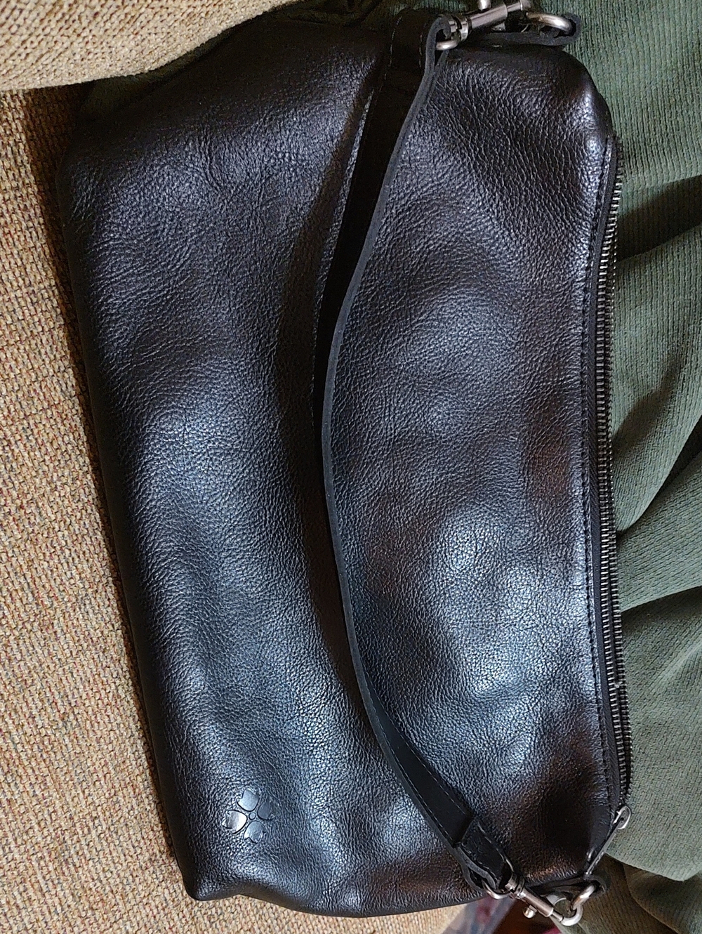 Patricia Nash Authentic Vintage Black Leather Shoulder Bag Purse P2091625 NWT